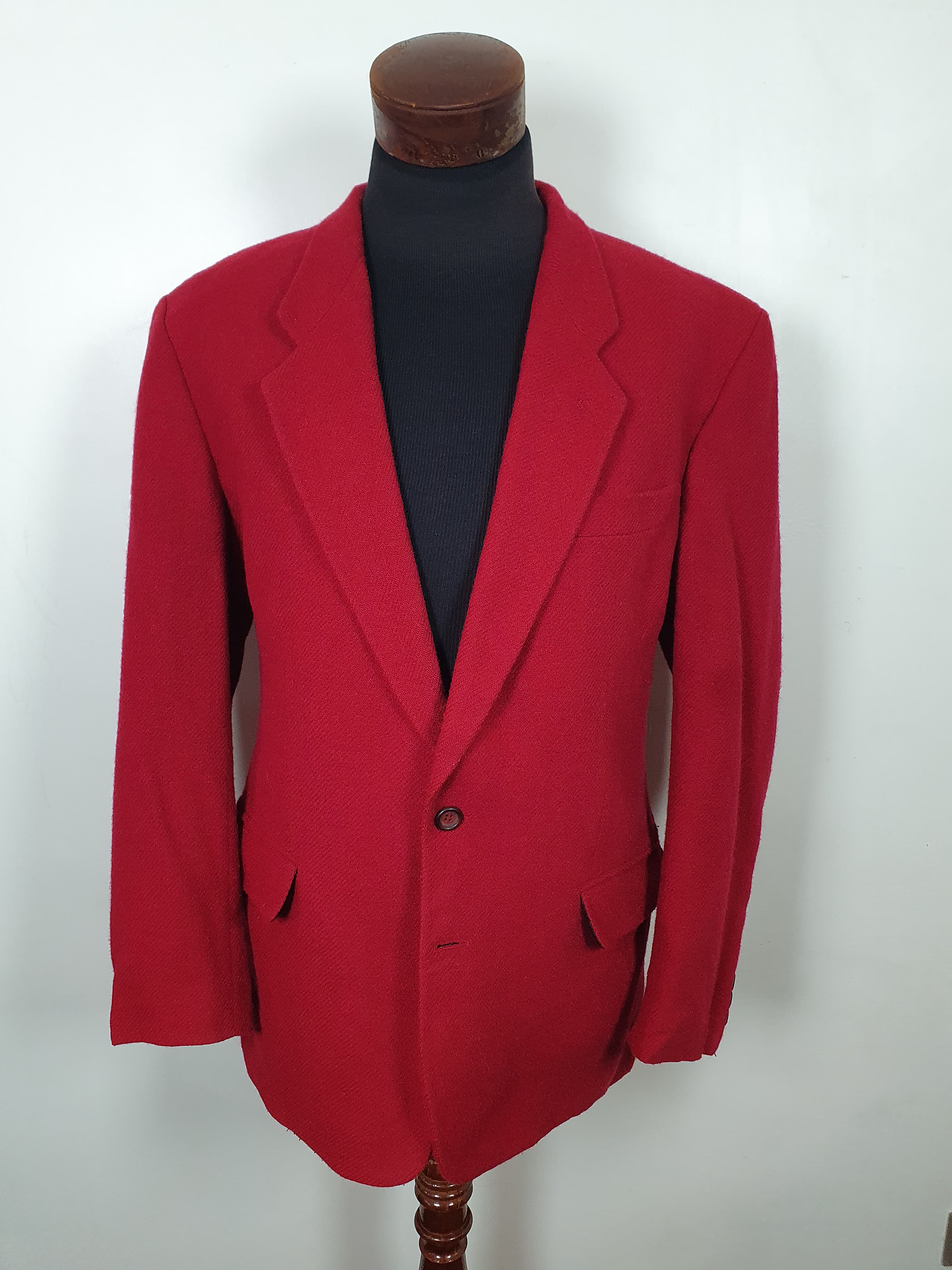 Chaqueta C&A blazer lana rojo Talla XL 2