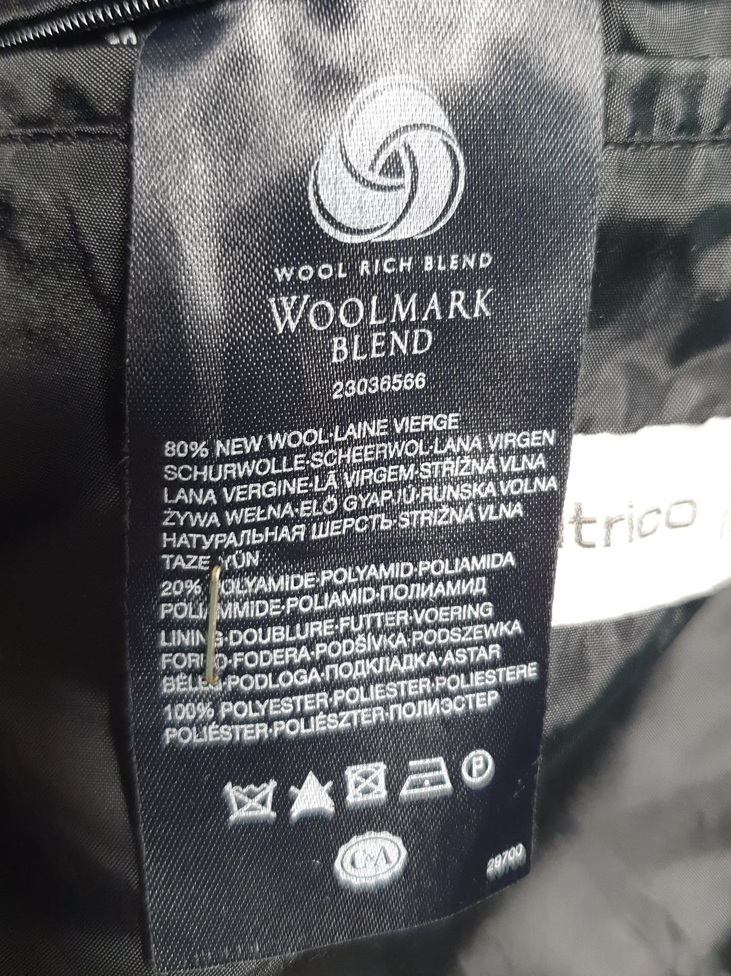 Abrigo lana virgen Angelo Lítrico TALLA LXL H21 3