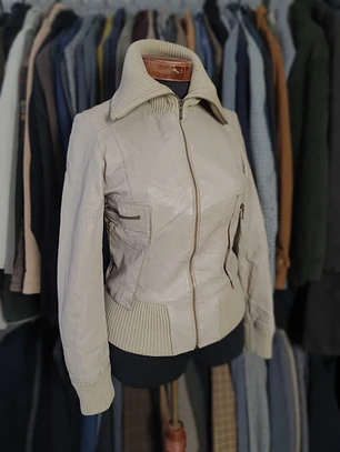 Chaqueta cuero biker Stradivarius TALLA S C07