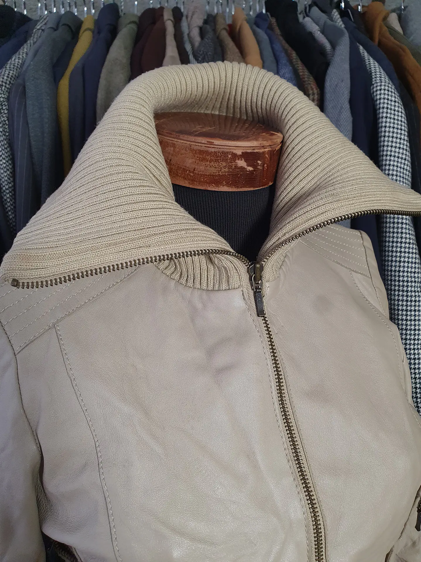 Chaqueta cuero biker Stradivarius TALLA S C07 9