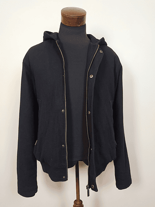 Chaqueta lana negra TALLA M - H11
