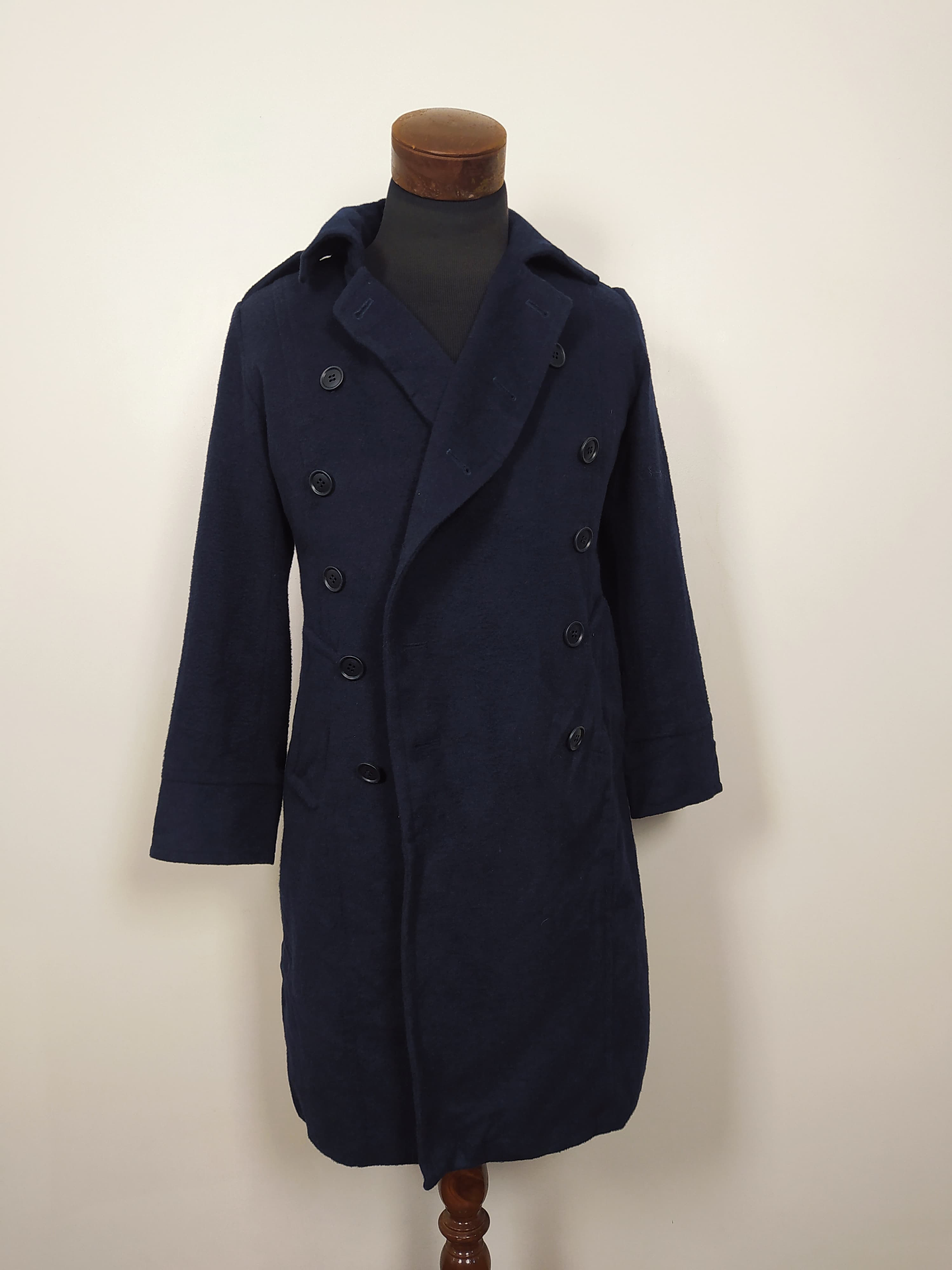 Abrigo largo lana premium TALLA M slim fit 1