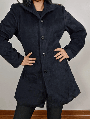 Abrigo mujer Shifonery entallado TALLA M negro nuevo - MM25