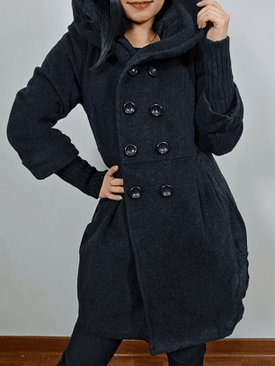 Abrigo mujer Milo con gorro TALLA M🖤 Nuevo  - MM24