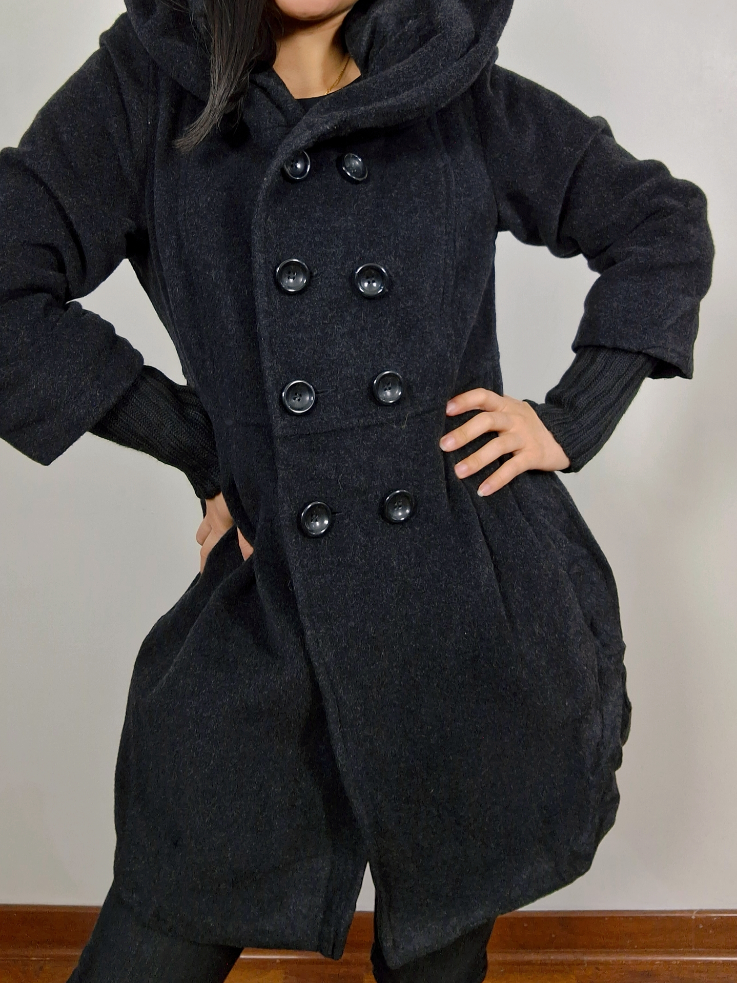 Abrigo mujer Milo con gorro TALLA M🖤 Nuevo  - MM24 2