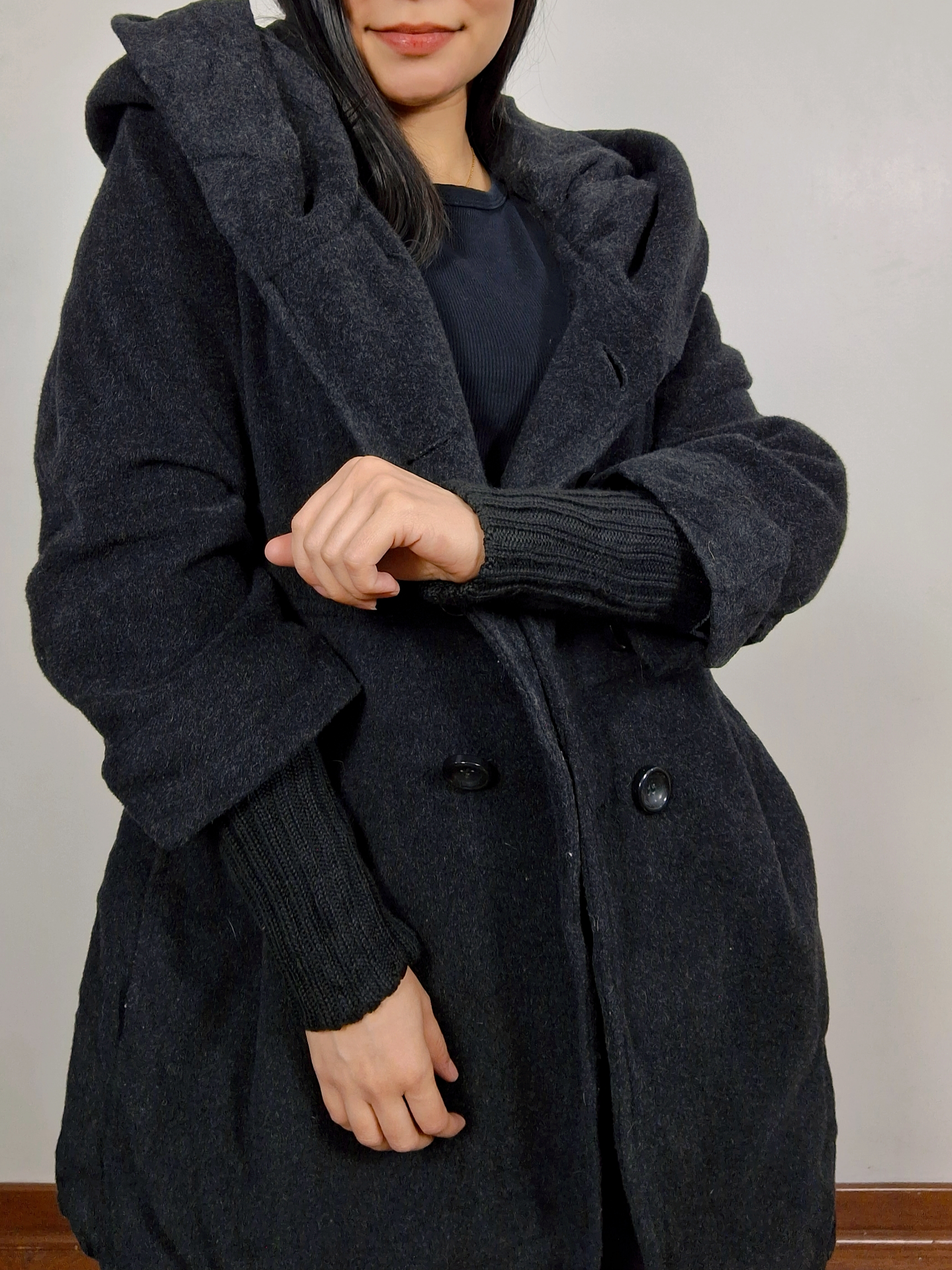 Abrigo mujer Milo con gorro TALLA M🖤 Nuevo  - MM24 3