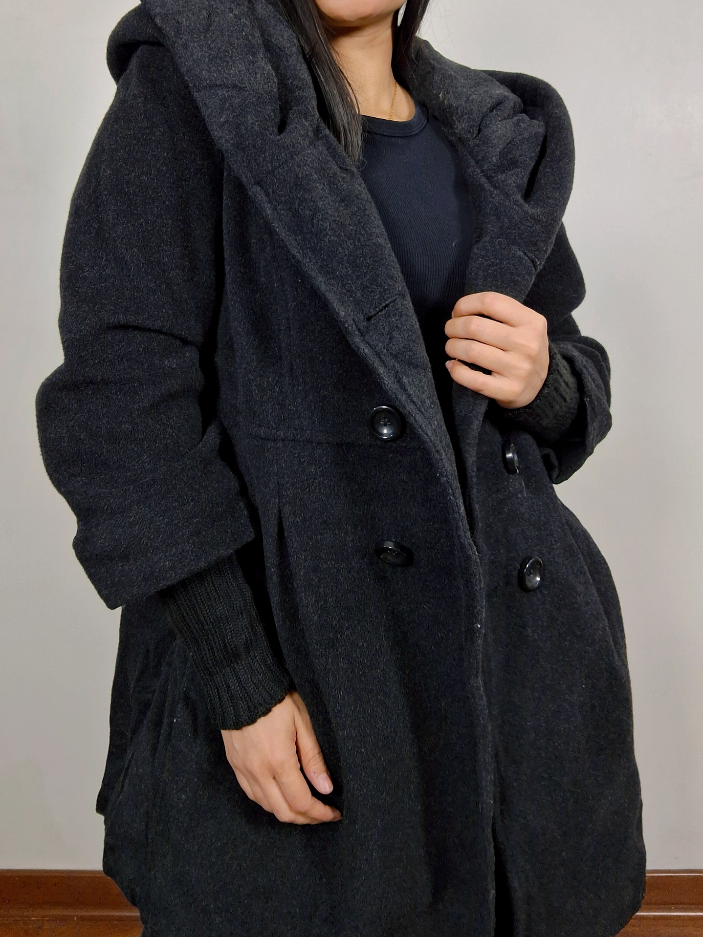 Abrigo mujer Milo con gorro TALLA M🖤 Nuevo  - MM24 4