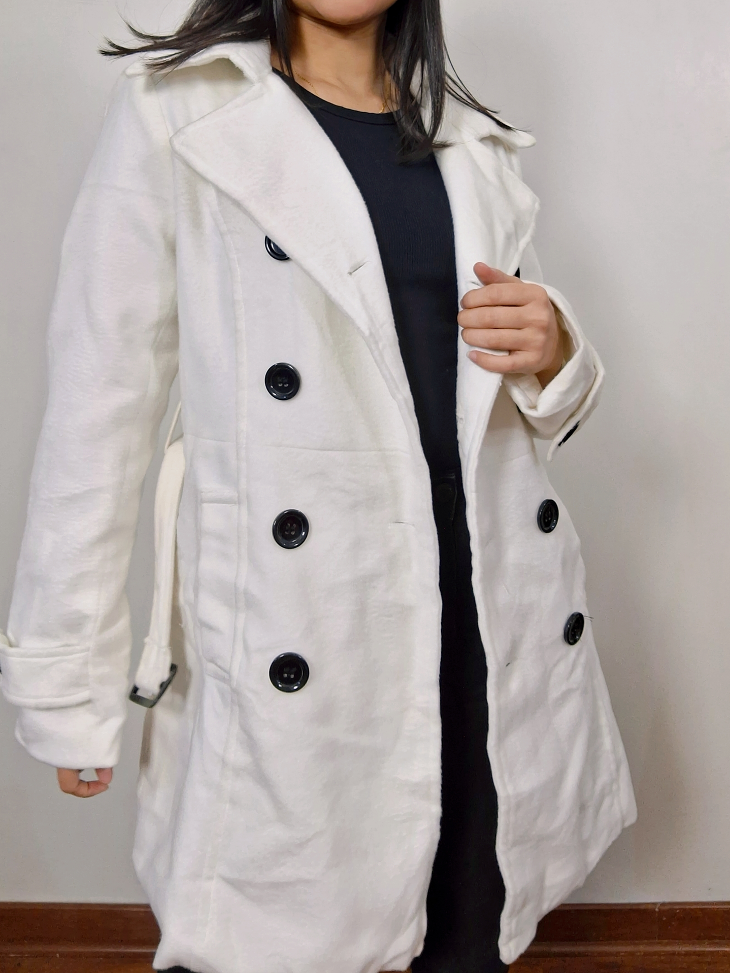 Abrigo blanco nieve como nuevo TALLA SM -  MM19 3