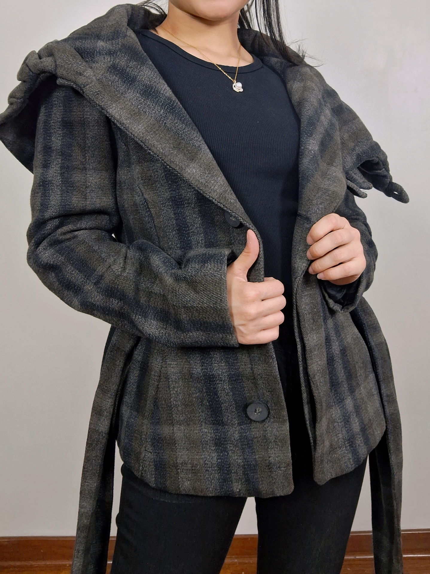 Chaqueta abrigo cruzado ZARA TALLA S MM16 3