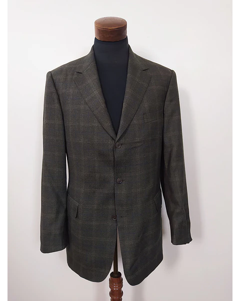 Blazer Ansons 100% lana virgen Super 100’s – Verde oliva · Talla L 