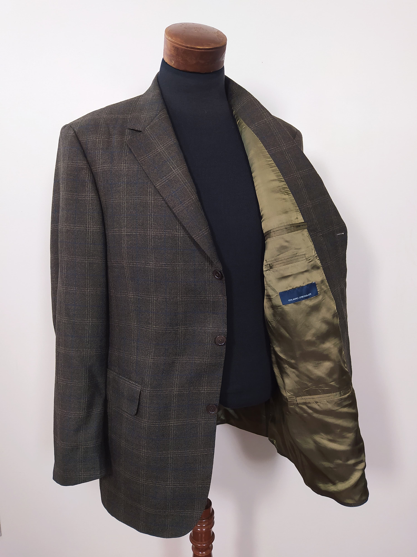 Blazer Ansons 100% lana virgen Super 100’s – Verde oliva · Talla L  4