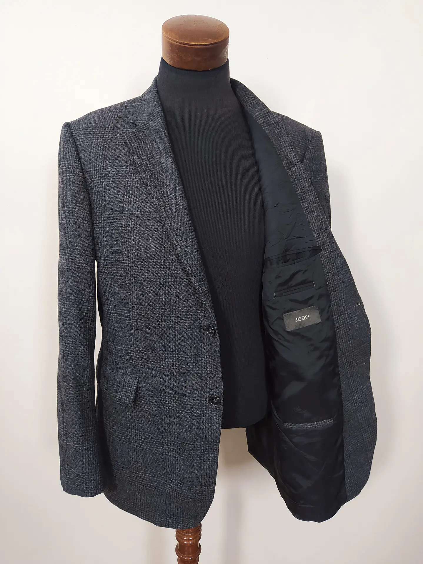 Chaqueta pura lana virgen Joop veston principe de gales lujo TALLA ML - BH8 4