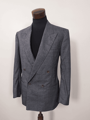 Chaqueta  pura lana virgen hombre vestón cruzado Marchiol TALLA ML 