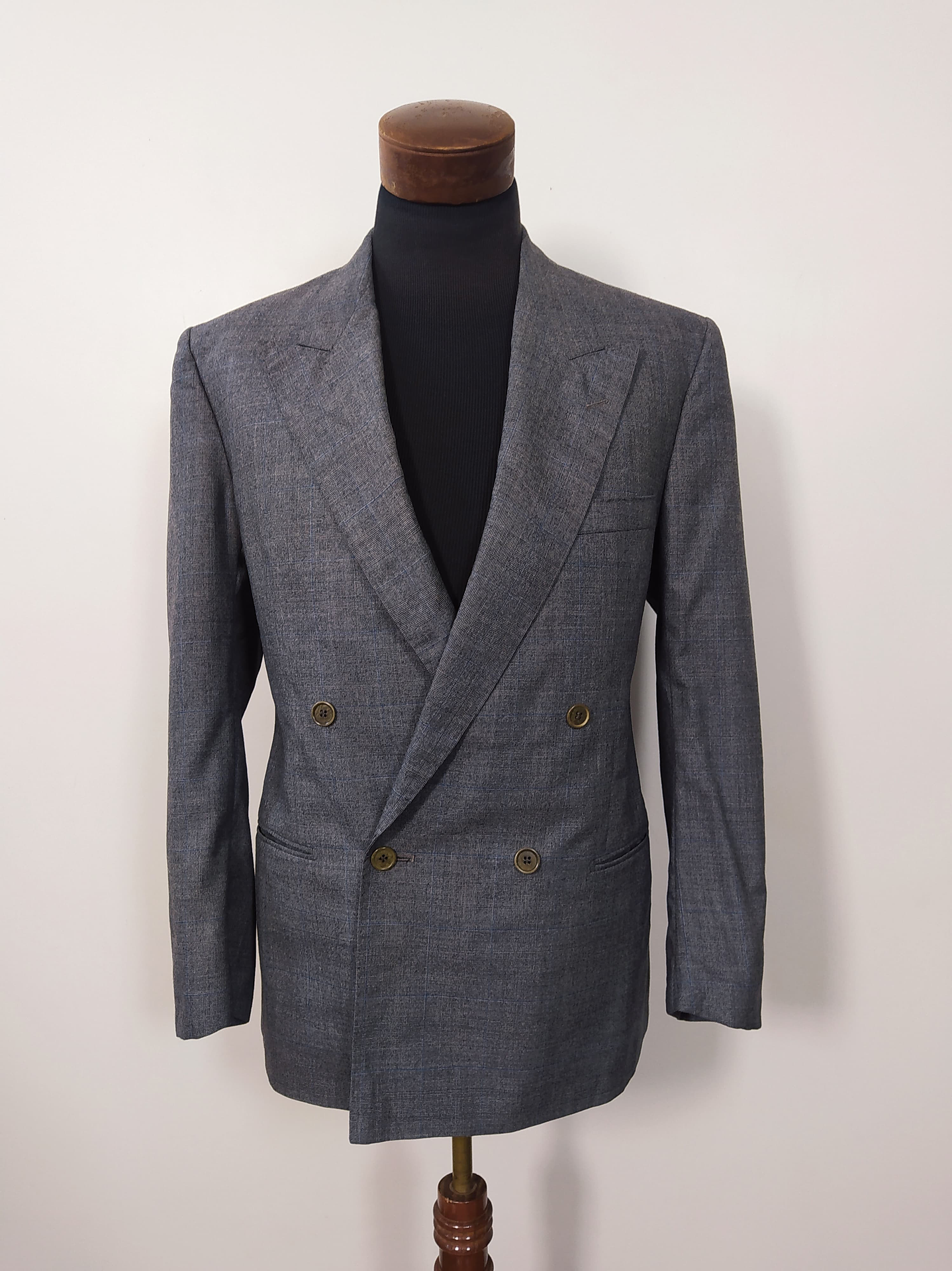 Chaqueta  pura lana virgen hombre vestón cruzado Marchiol TALLA ML  2