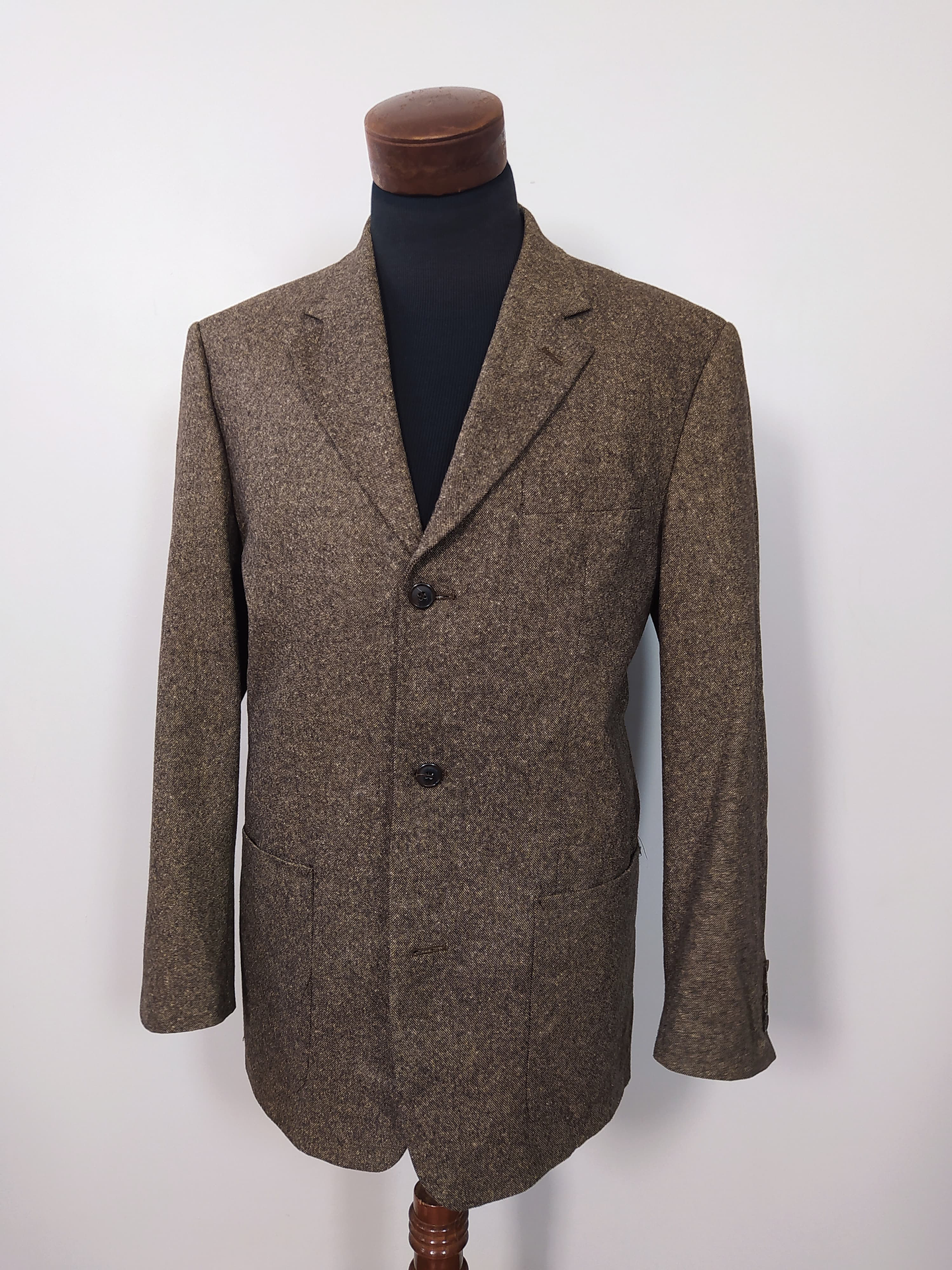 Chaqueta lana tweed & seda blazer Café Biaggini TALLA L 1