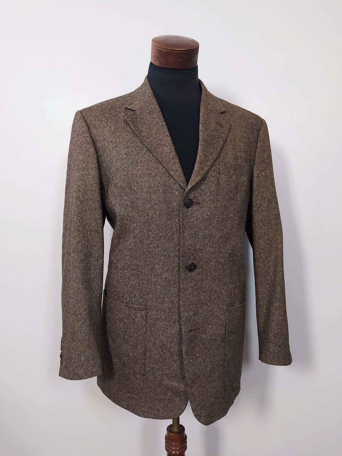 Chaqueta lana tweed & seda blazer Café Biaggini TALLA L 2