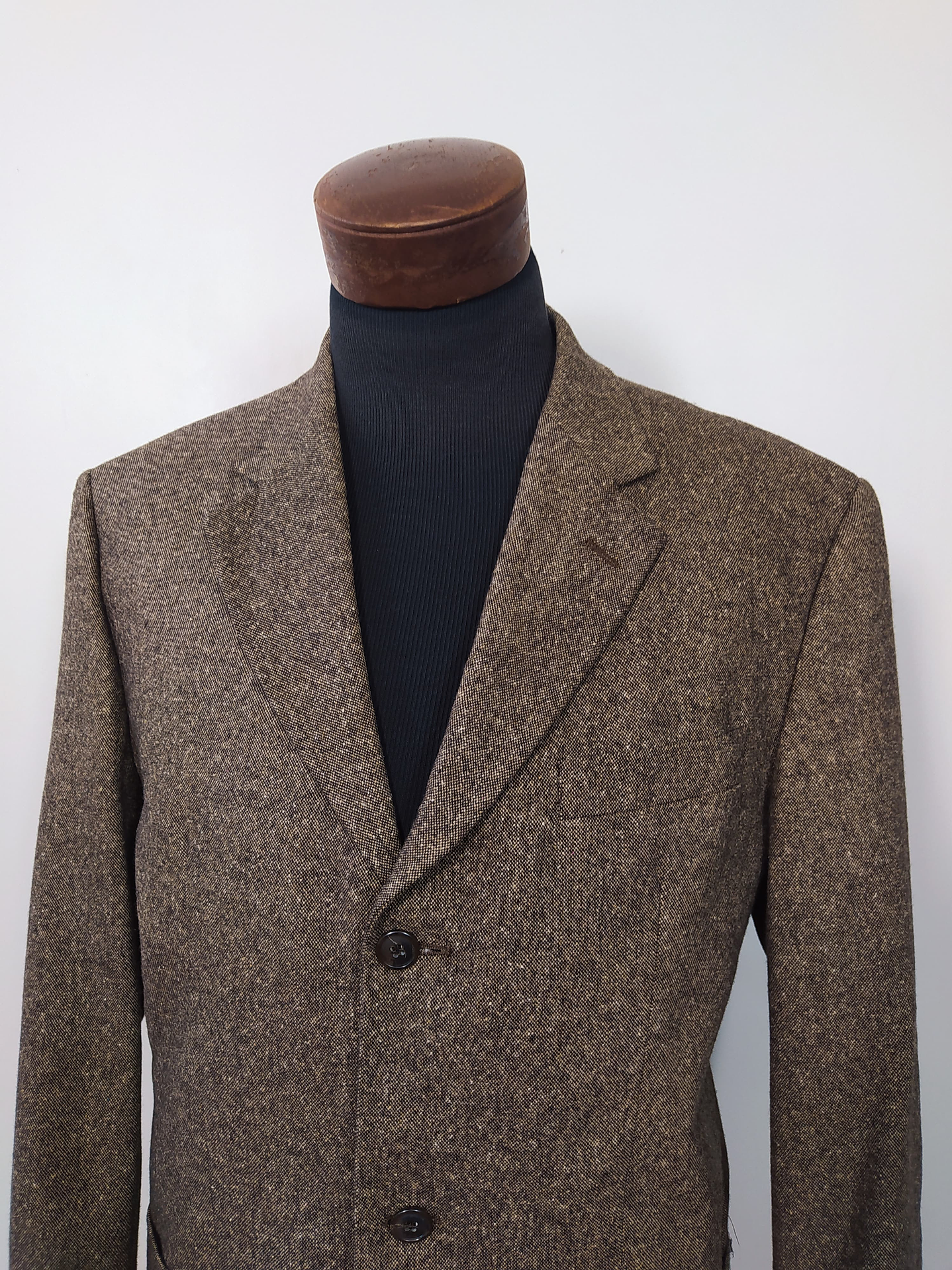 Chaqueta lana tweed & seda blazer Café Biaggini TALLA L 3