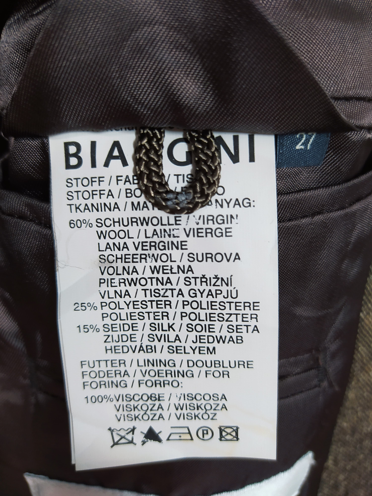 Chaqueta lana tweed & seda blazer Café Biaggini TALLA L 5