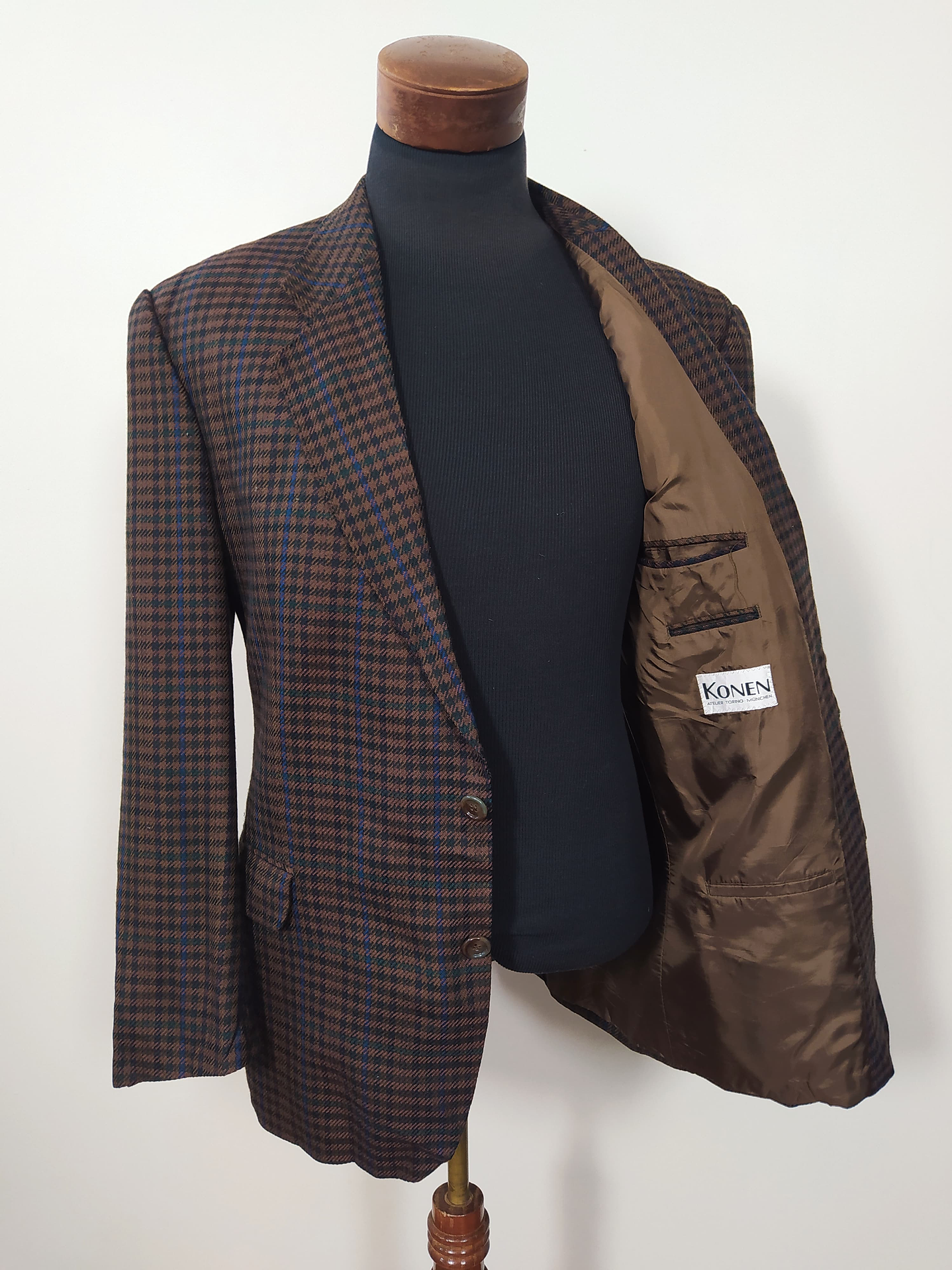 Chaqueta pura lana hombre veston Vintage TALLA LXL Konen  2