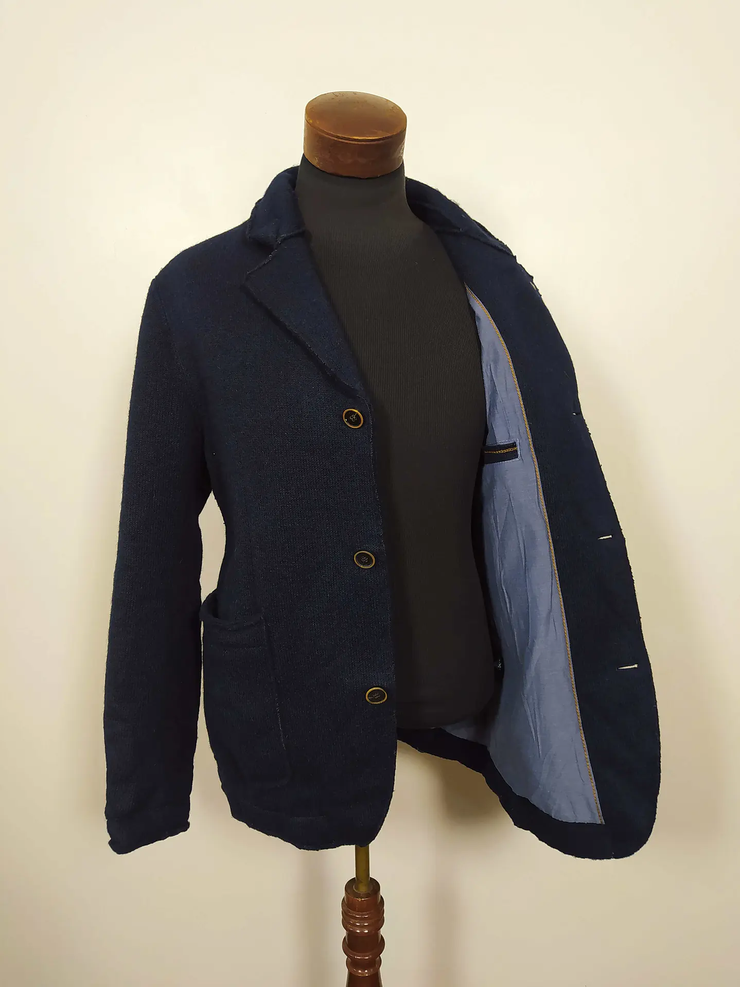 Abrigo lana hombre Azul Engbers premium TALLA LXL C48  6