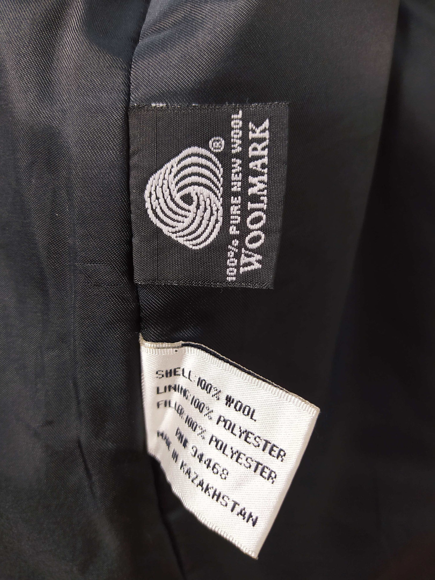 Abrigo Negro Alfani pura Lana virgen TALLA XL  5