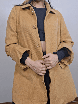 Abrigo mujer lana Favori camel Talla SM - MM32