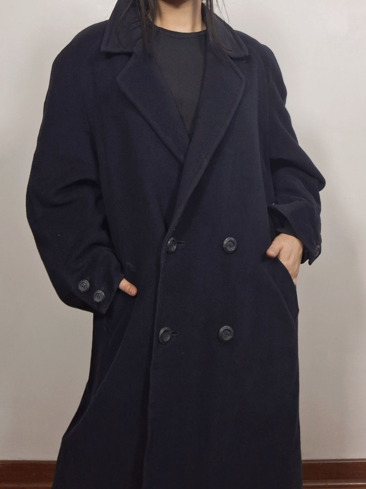 Abrigo mujer Marks & Spencer azul pura lana Talla XL MM49 1