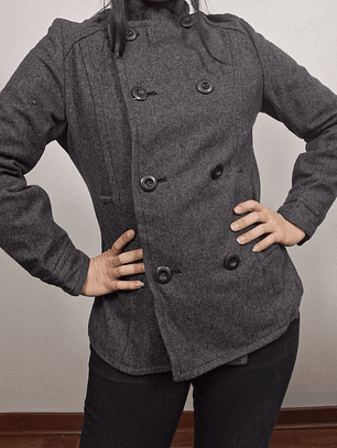 Abrigo mujer marinero lana Nice Claup plomo Talla XS -  MM35