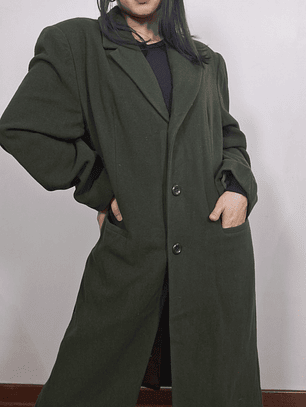 Abrigo lana mujer verde TALLA M - MM53