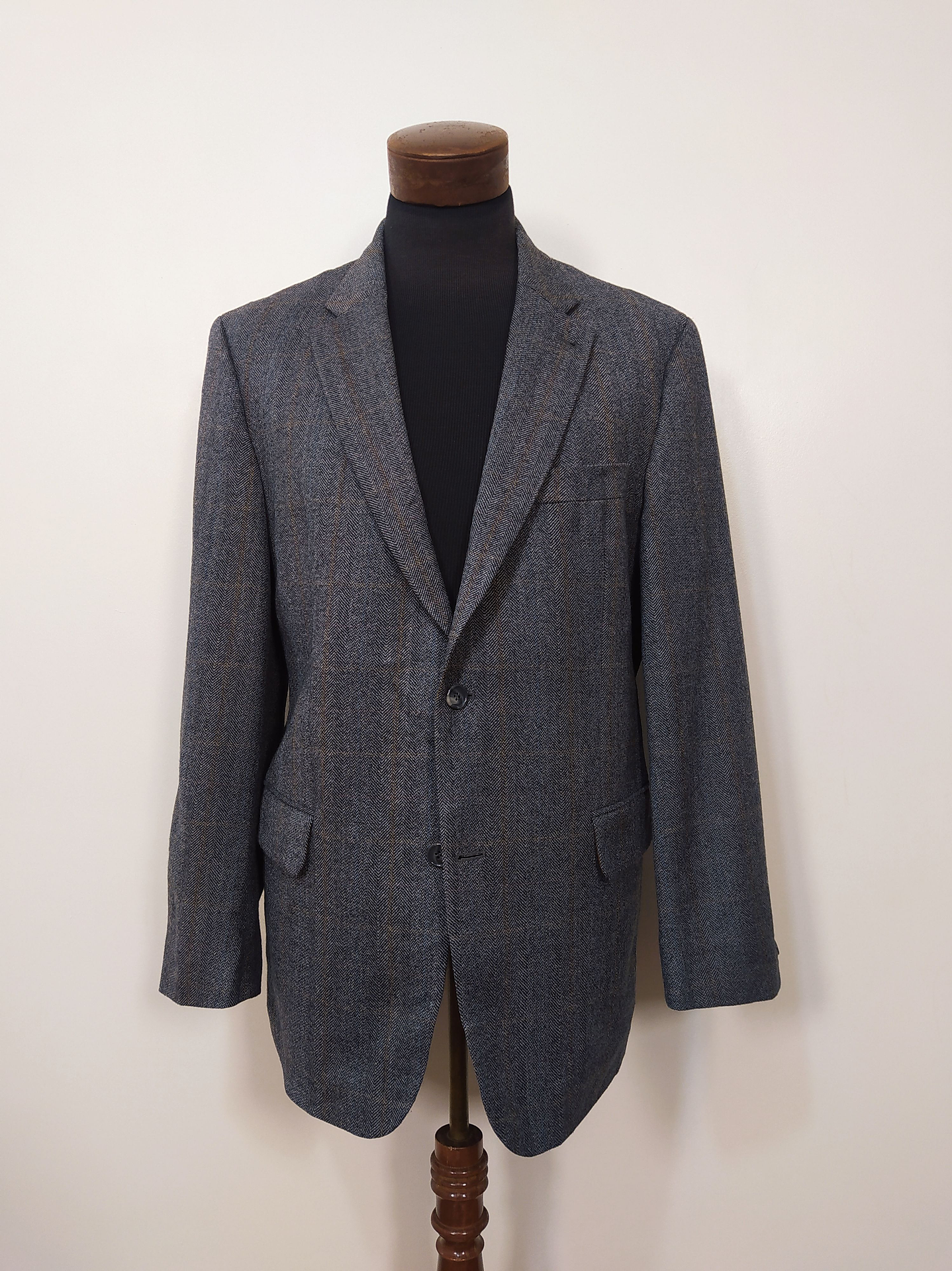 Chaqueta pura Lana Tweed Digel Plomo Talla L  1