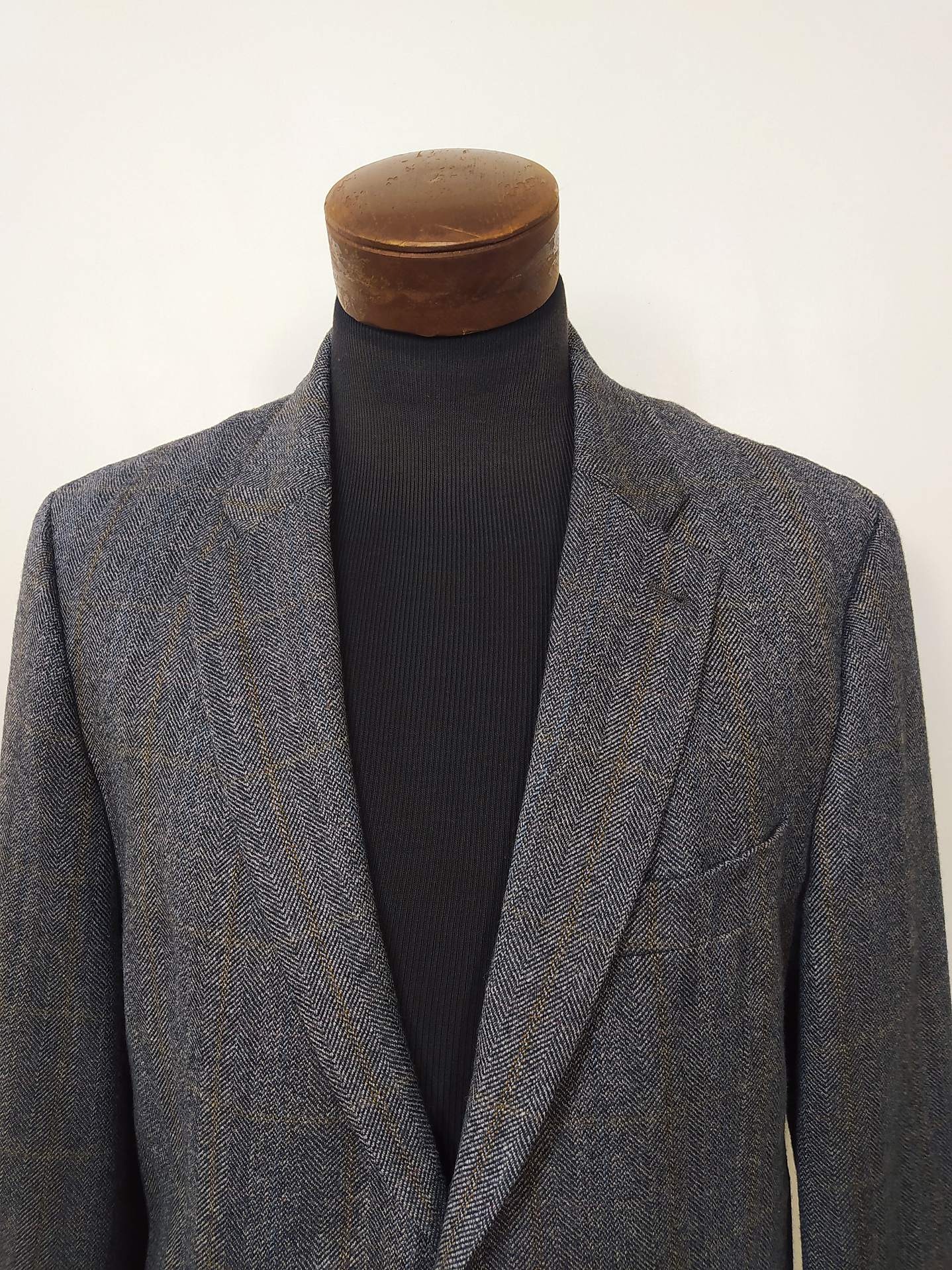 Chaqueta pura Lana Tweed Digel Plomo Talla L  3