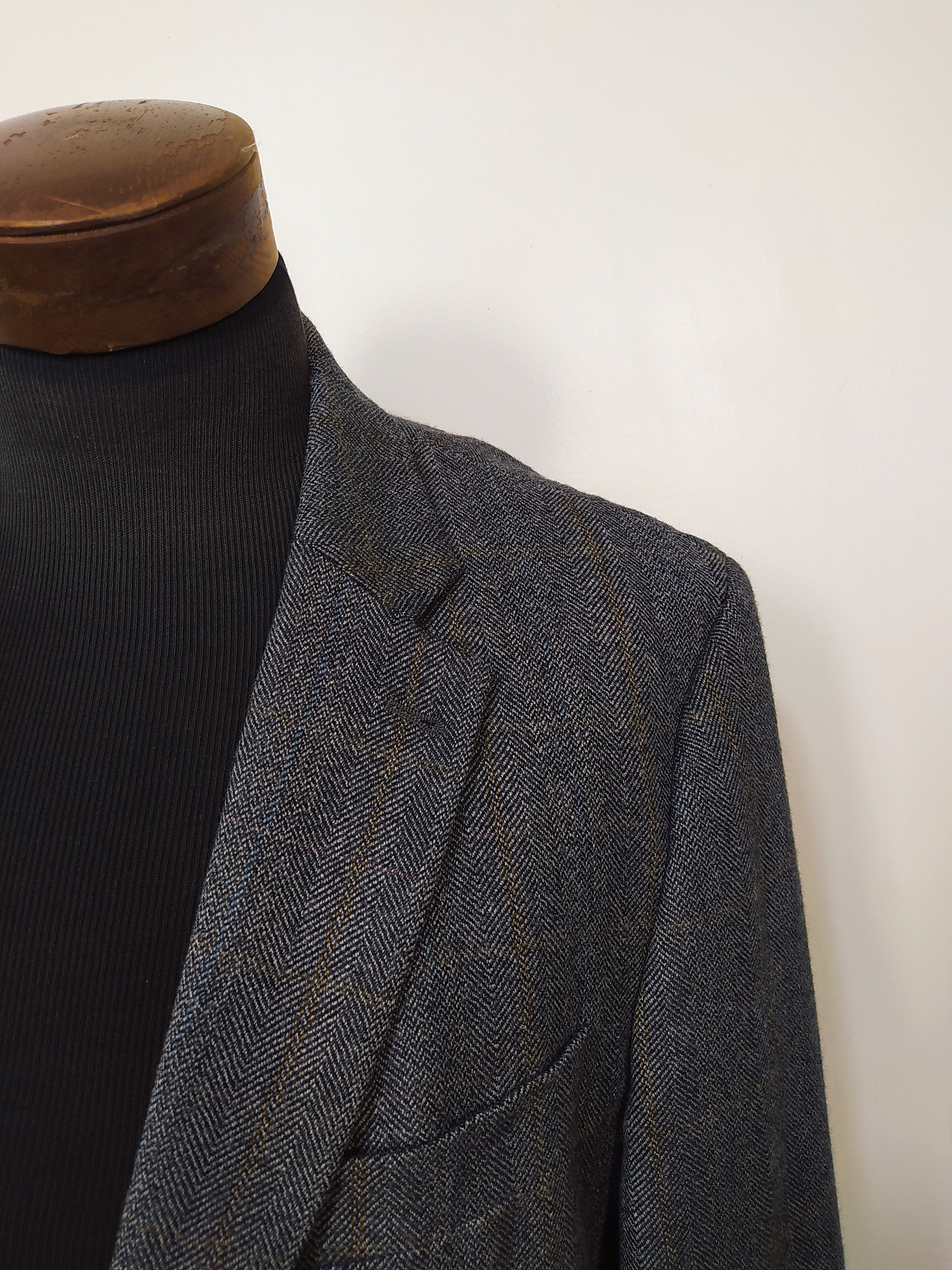 Chaqueta pura Lana Tweed Digel Plomo Talla L  4