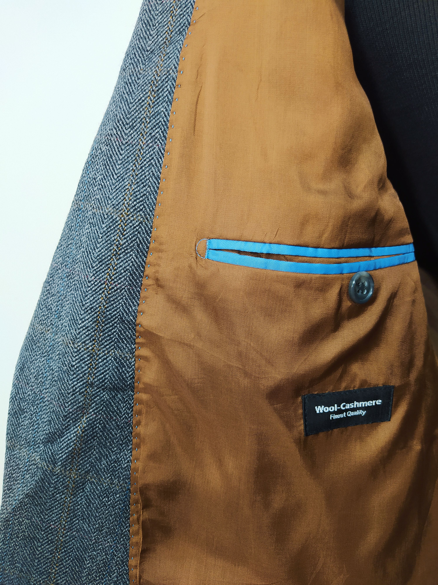 Chaqueta pura Lana Tweed Digel Plomo Talla L  6