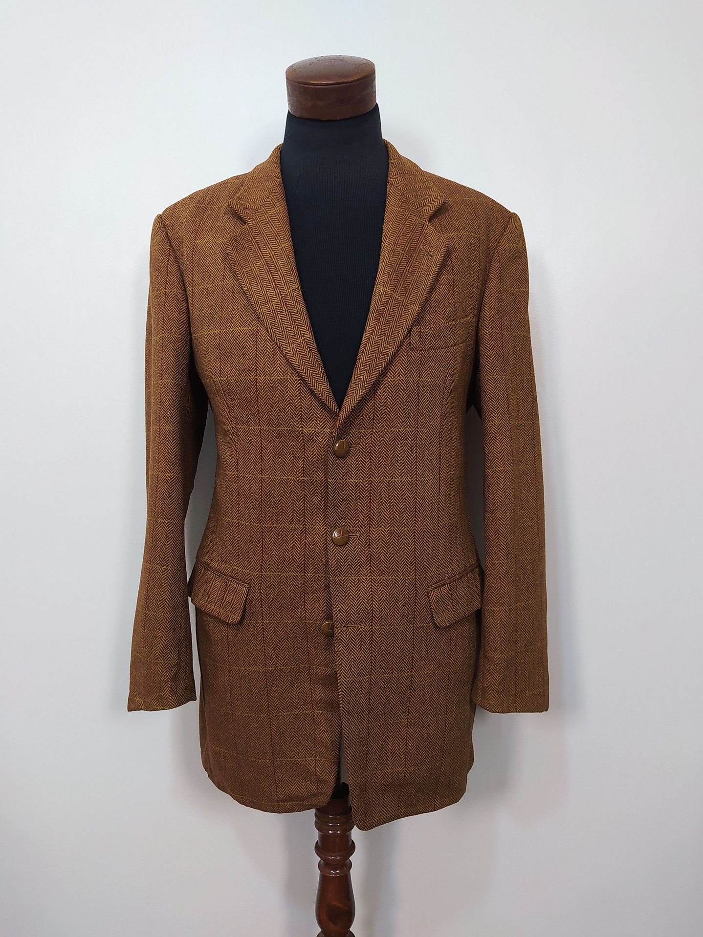 Blazer pura lana virgen hombre Dozler Café Ladrillo Talla L  1