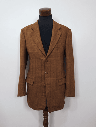 Blazer pura lana virgen hombre Dozler Café Ladrillo Talla L 