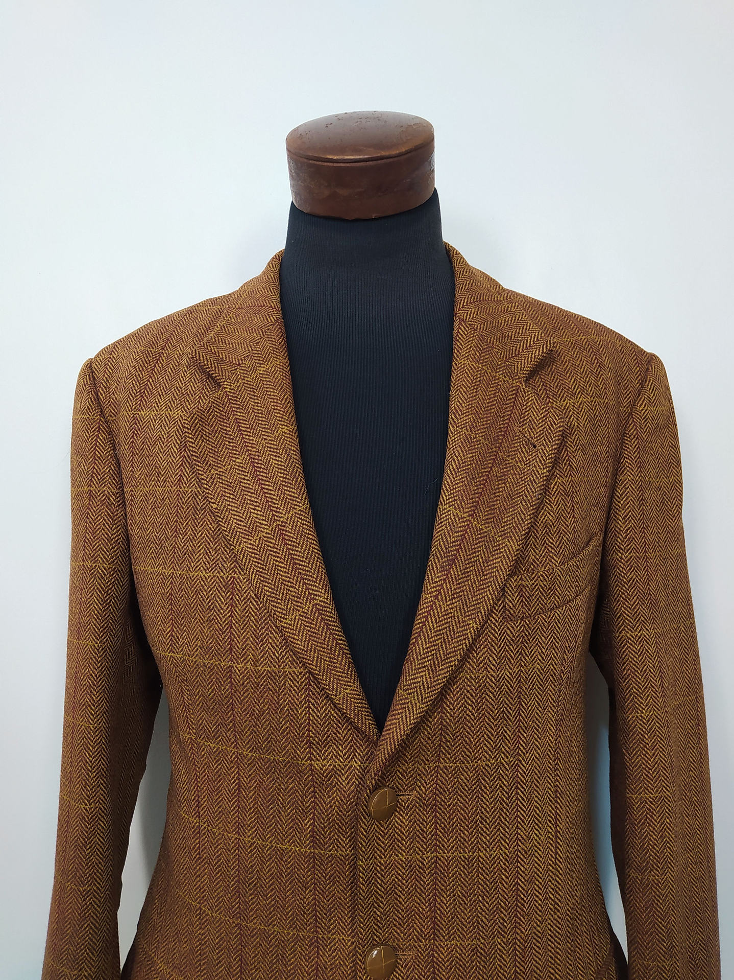 Blazer pura lana virgen hombre Dozler Café Ladrillo Talla L  3