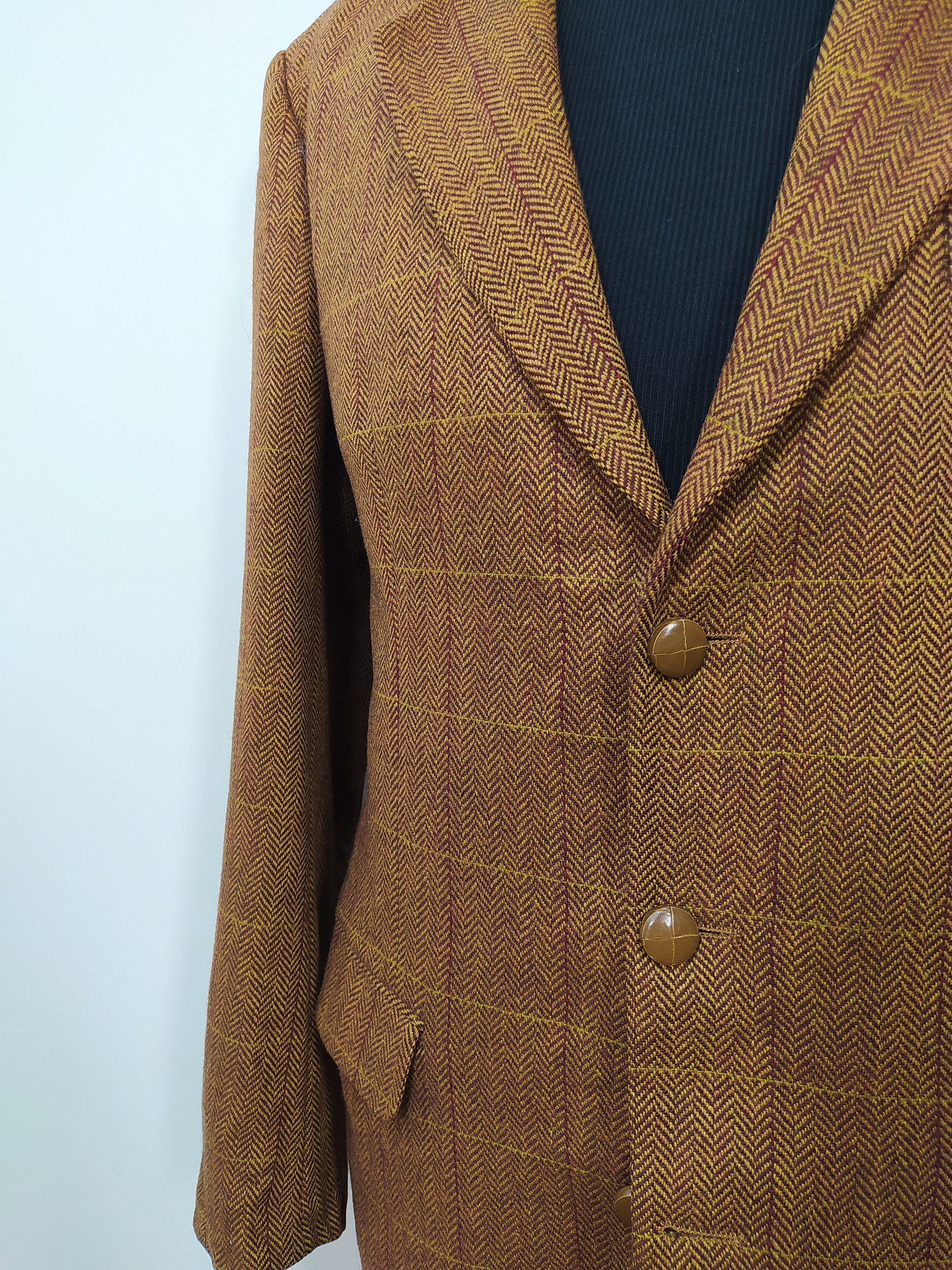 Blazer pura lana virgen hombre Dozler Café Ladrillo Talla L  6