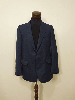 Chaqueta pura lana virgen Angelo Litrico 2 Botones Azul Talla M 