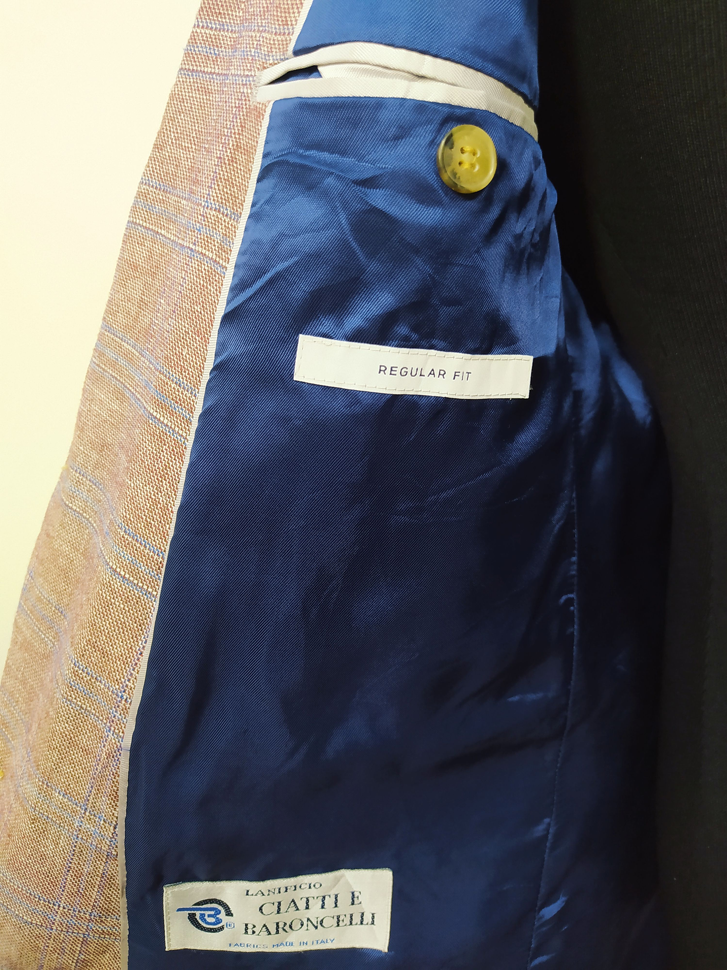 Blazer Andrew James en mezcla de lana y lino – Patrón escocés premium tonos tierra y azul | Talla M 8