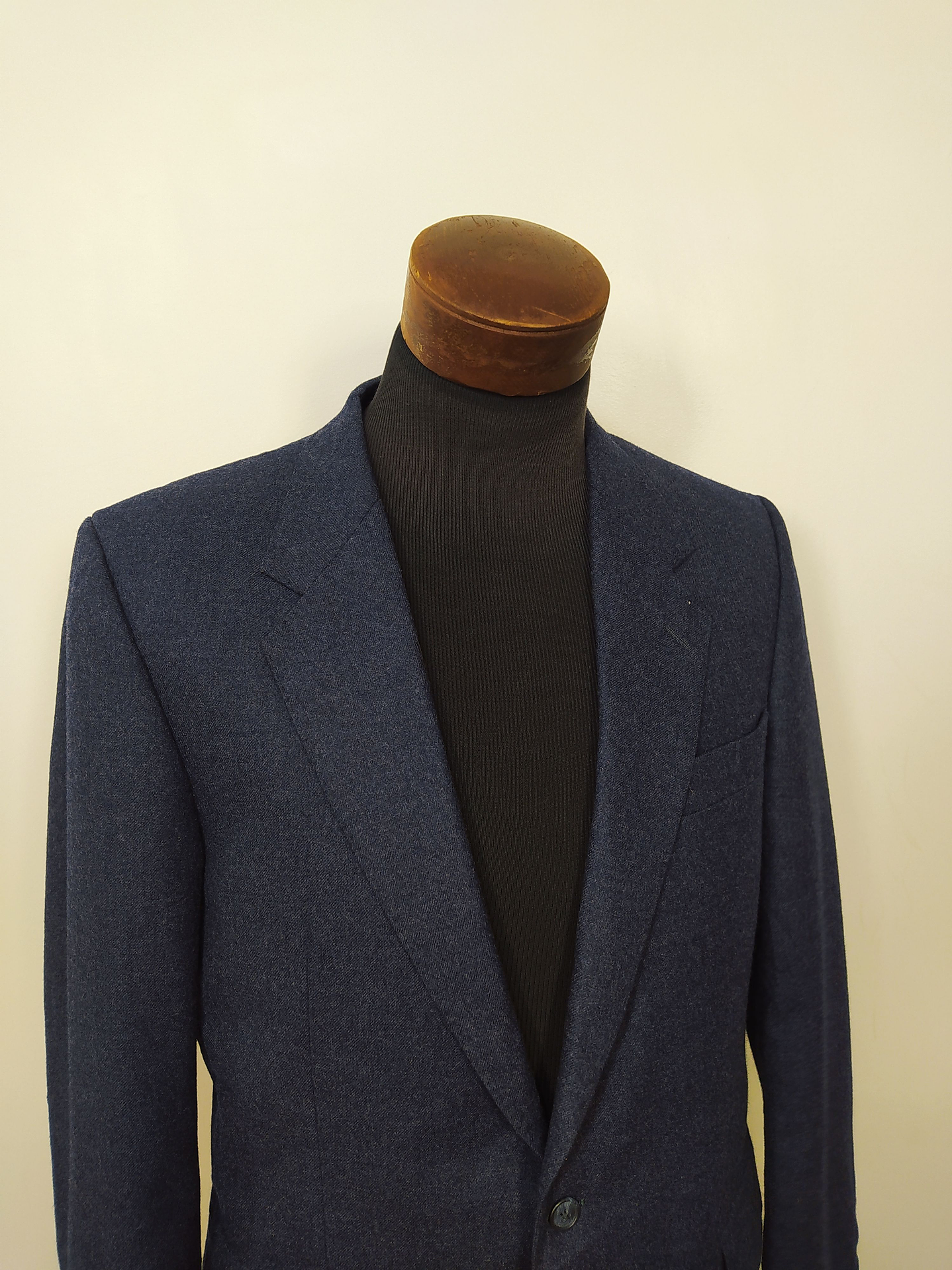 Chaqueta pura lana virgen Angelo Litrico 2 Botones Azul Talla M  4