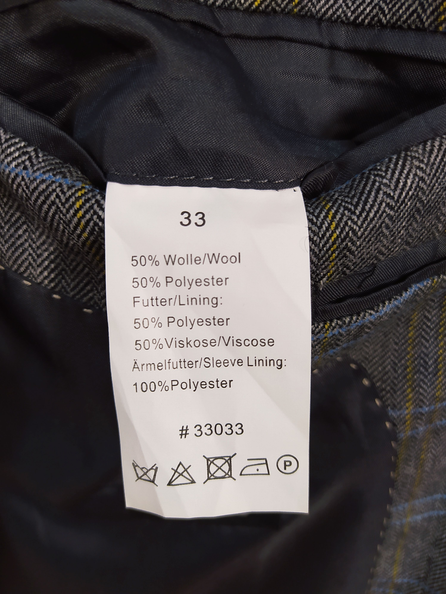 Chaqueta Romeo Tweed Gris Talla 3XL - Código BH51 6