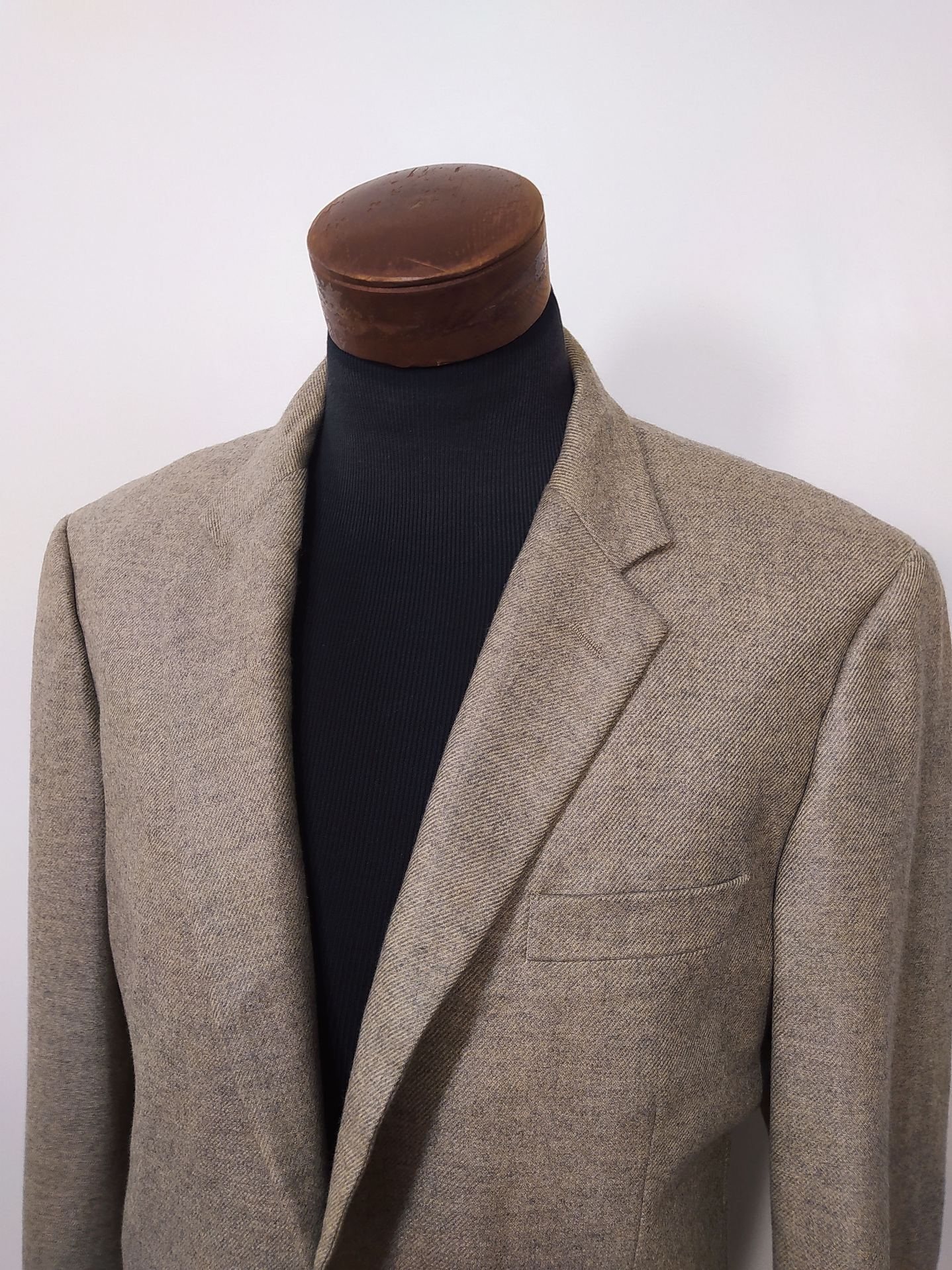 Blazer cashmere y seda hombre Cerruti Italia Café Claro Talla XL  6