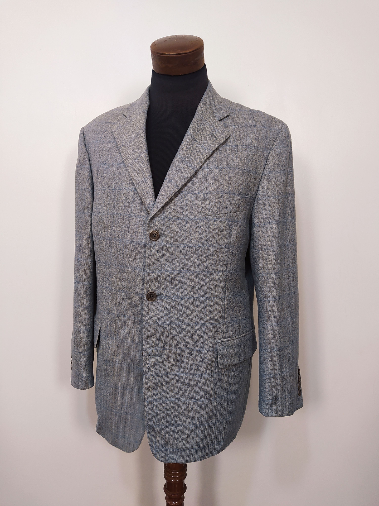 Blazer pura lana virgen hombre Westbury Celeste Talla L - Código BH56 1