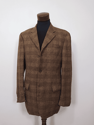 Blazer lana virgen y alpaca hombre Joop lujo Café Talla L 