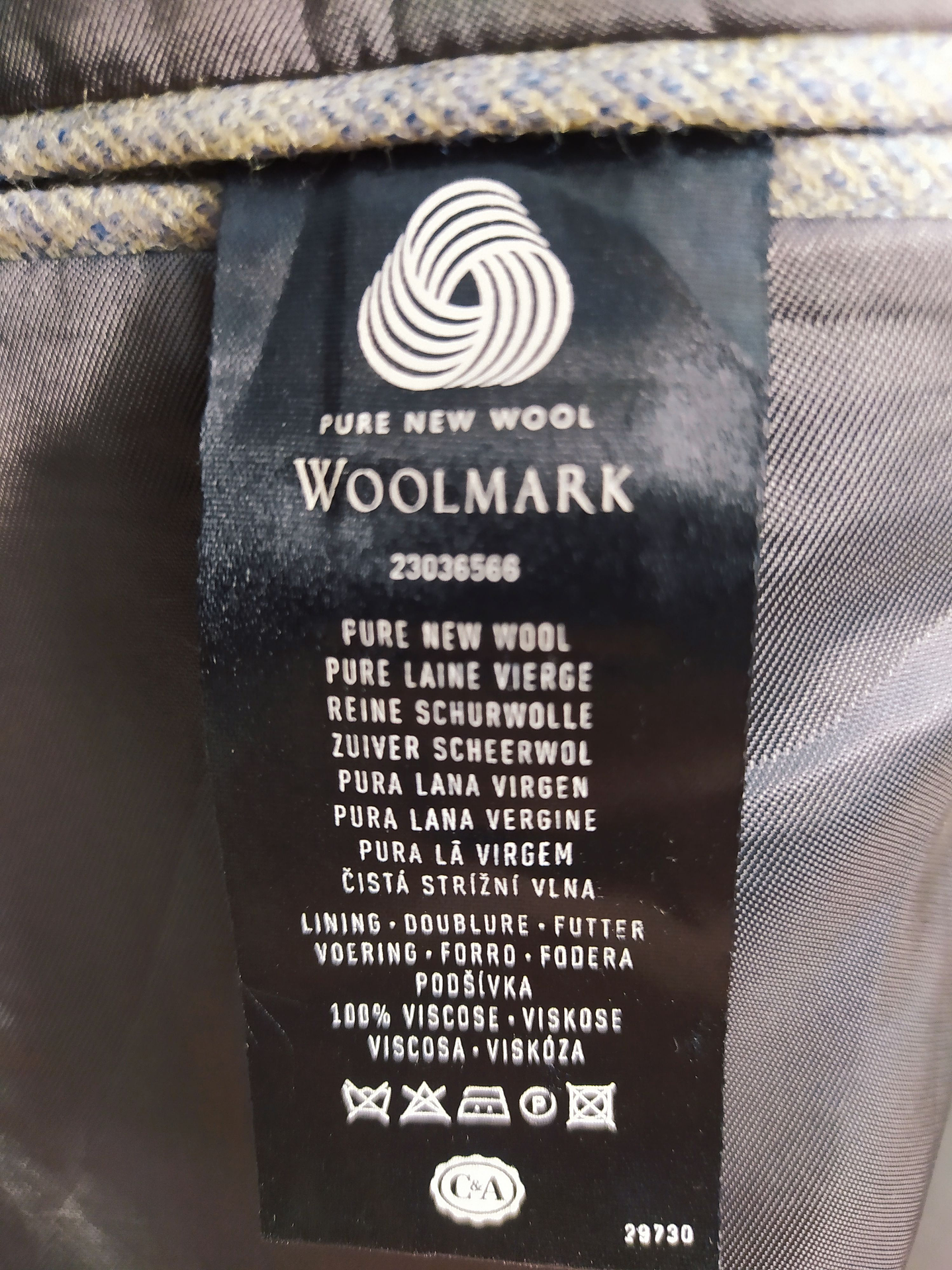 Blazer pura lana virgen hombre Westbury Celeste Talla L - Código BH56 7