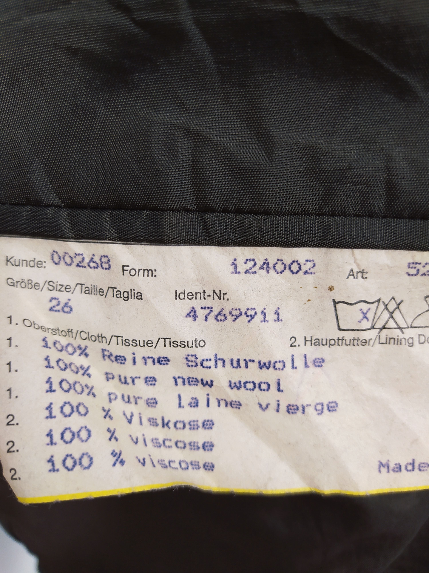 Chaqueta pura lana virgen Bernhardt Verde Oscuro Talla XXL - Código BH61 5