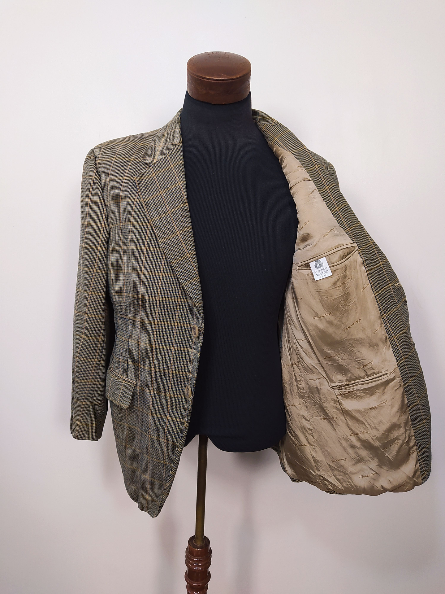 Chaqueta pura lana virgen Emidio Tucci Verde Talla M - Código BH63 5