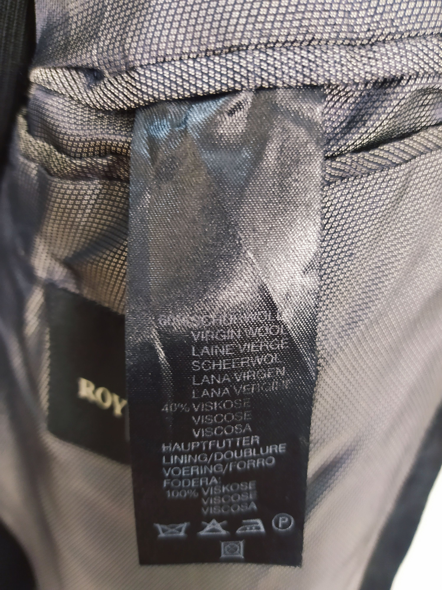 Chaqueta lana virgen Roy Robson Negro Talla L  6