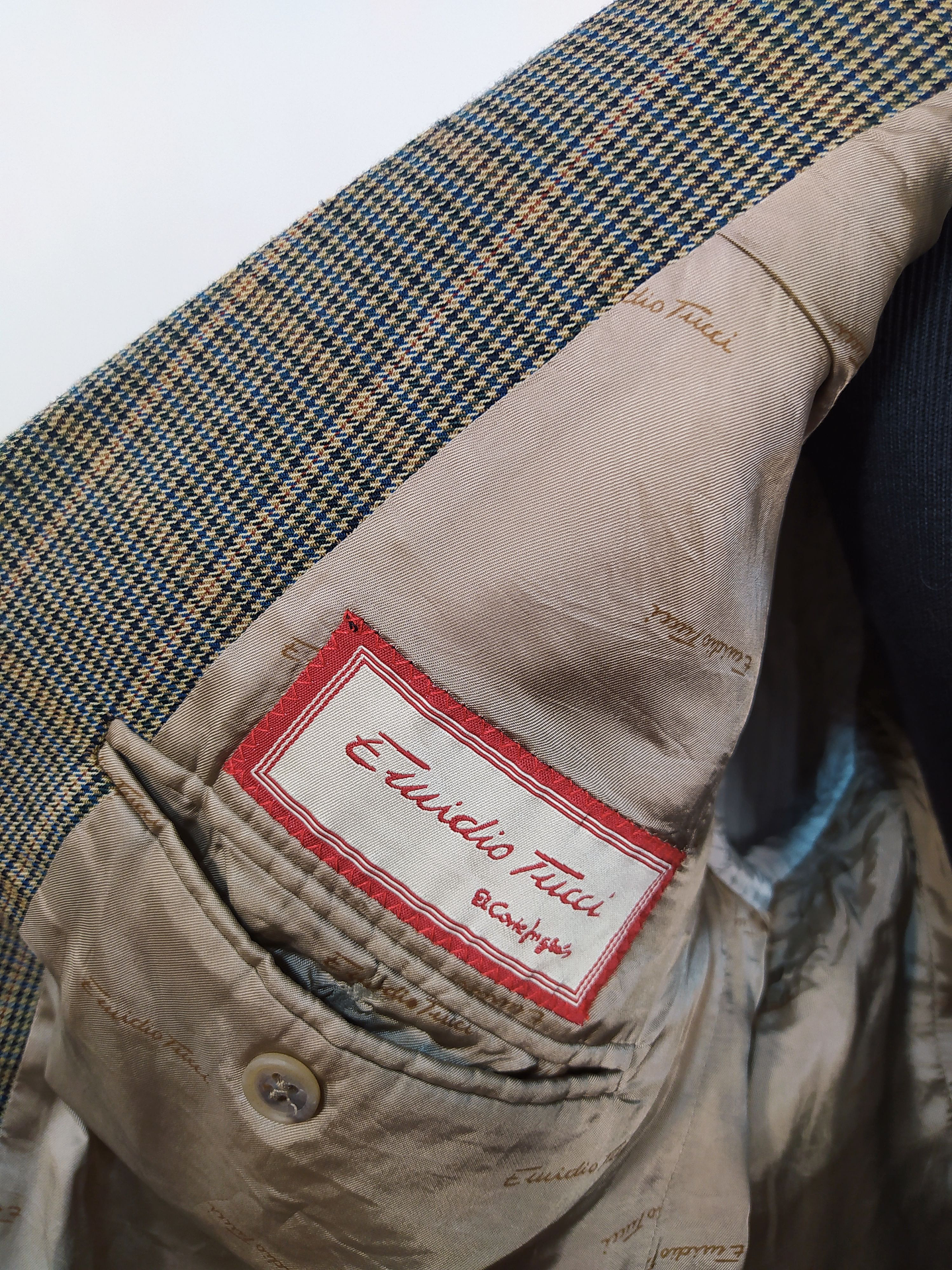 Chaqueta pura lana virgen Emidio Tucci Verde Talla M - Código BH63 6