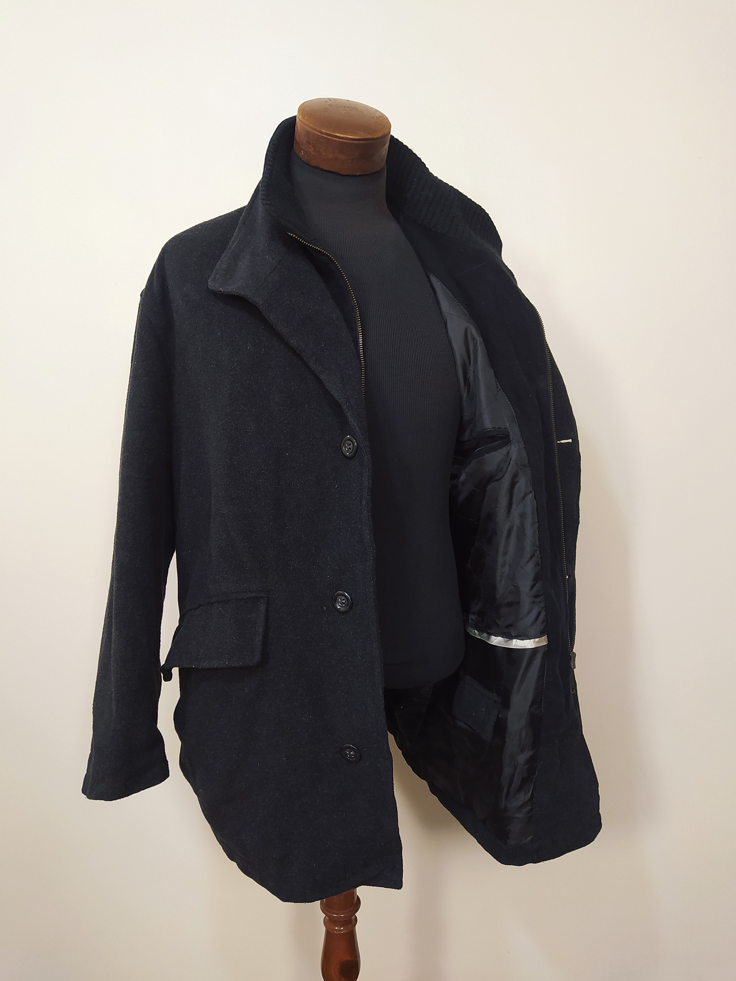 Abrigo lana hombre Barisal plomo TALLA 2XL (C65) 4